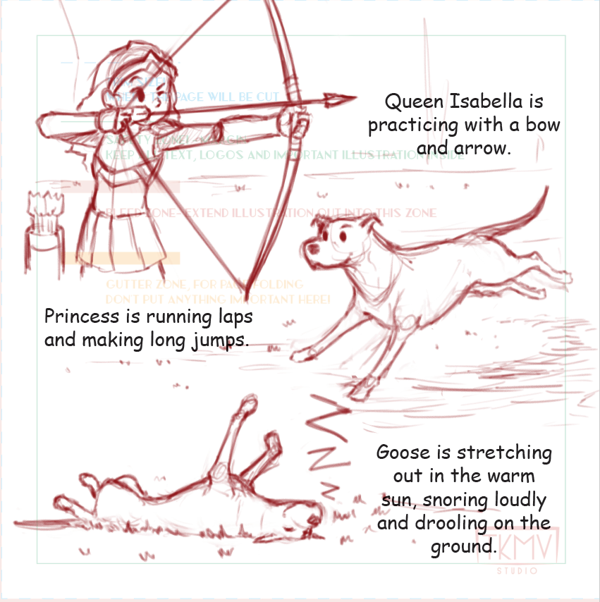 Princess and Goose Book 2 Page 2 Sketch