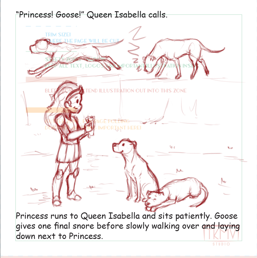 Princess and Goose Book 2 Page 5 Sketch